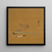 Porte-pinceau et feuilles - Shibata Zeshin — oprawiony obraz na ścianie