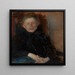 portretu Anny Saryusz Zaleskiej z około 1880 roku, po 1863, malarka - Olga Boznańska — oprawiony obraz na ścianie