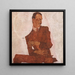 Portret Arthura Roesslera - Egon Schiele — oprawiony obraz na ścianie