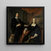 Portret pary małżeńskiej - Govert Flinck — oprawiony obraz na ścianie