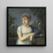Portret kobiety przy balustradzie - Jean-Baptiste-Jacques Augustin — prezentacja dzieła na ścianie