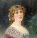 Portret Gabrielle Robinne, członkini Comédie-Française w roli Elmire z Tartuffe - Louis Édouard Fournier — widok dzieła