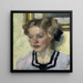 Portret Mina Hasch - Leo Putz — oprawiony obraz na ścianie