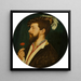 portret Simona George'a z Kornwalii - Hans Holbein młodszy — prezentacja dzieła na ścianie