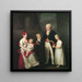 Portret rodziny kupca z Lübeck, Marca André Souchay 1759-1814, jego żony Cornelii 1765-1838 i ich dzieci - Friedrich Carl Gröger — oprawiony obraz na ścianie
