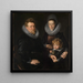 Portret brukselskiego złotnika Roberta Staes, jego żony Anny i ich syna Alberta - Peter Paul Rubens — oprawiony obraz na ścianie