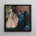 Biała lalka - Leo Putz — oprawiony obraz na ścianie