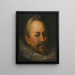 Portret Barthélemy'ego Sprangera 1546-1611 - Szkoła praska — oprawiony obraz na ścianie