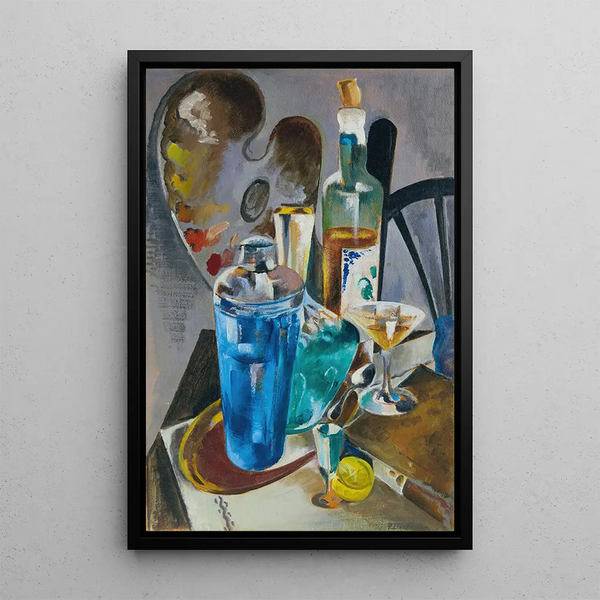 La table de l'artiste - Preston Dickinson — oprawiony obraz na ścianie