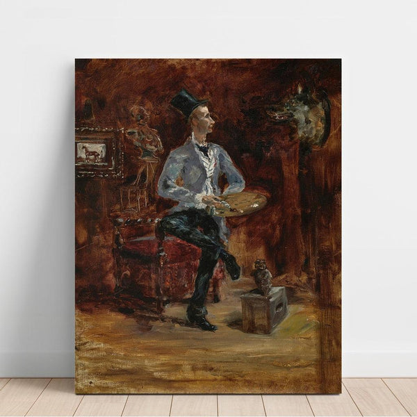 Reprodukcja obrazu Princeteau w jego pracowni - Henri de Toulouse-Lautrec
