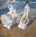 Promenada nad brzegiem morza - Joaquín Sorolla — widok dzieła