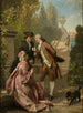 Scena w parku - Prudent-Louis Leray — widok dzieła