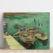 Reprodukcja obrazu Quai z mężczyznami rozładowującymi barki z piaskiem - Vincent van Gogh