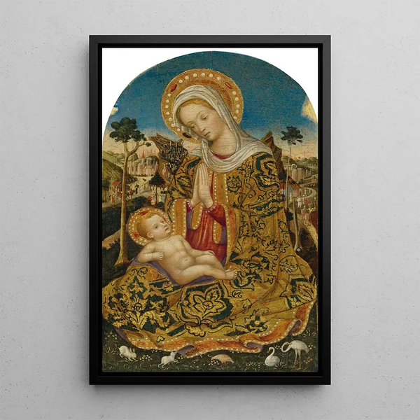 Matka Boska z Dzieciątkiem - Quirizio di Giovanni da Murano — oprawiony obraz na ścianie