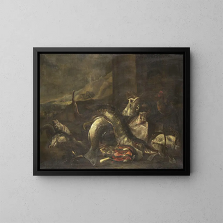 R van Burgh - Still Life with Fish.webp