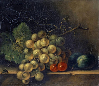 Rachel Ruysch - Still Life With Grapes Stone Fruit And Fly.webp