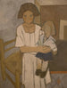 La fille avec la poupée - Rafael Barradas — widok dzieła