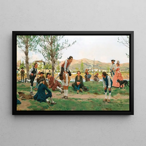 Raffaello Sorbi - Saltarello Cavallucio A Game Of Leapfrog.webp