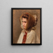 Portret damy z czapką z widokiem z boku - Raimund Ritter von Wichera — oprawiony obraz na ścianie