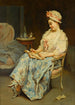Moment refleksji - Raimundo de Madrazo y Garreta — widok dzieła