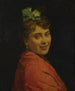 Portret damy z czerwonym szalem - Raimundo de Madrazo y Garreta — widok dzieła