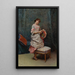 Aline trzymająca kapelusz - Raimundo de Madrazo y Garreta — oprawiony obraz na ścianie