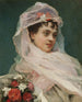 Aline Masson z kapeluszem z muślinu - Raimundo de Madrazo y Garreta — widok dzieła