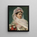 Aline Masson z kapeluszem z muślinu - Raimundo de Madrazo y Garreta — oprawiony obraz na ścianie