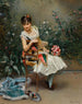 Aline z kwiatami - Raimundo de Madrazo y Garreta — widok dzieła