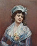 Kontemplacja - Raimundo de Madrazo y Garreta — widok dzieła