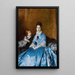 Portret pani Clotilde de Cándamo i jej syna Carlosa - Raimundo de Madrazo y Garreta — oprawiony obraz na ścianie
