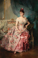 Portret damy - Raimundo de Madrazo y Garreta — widok dzieła