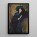 Portret damy w niebieskim - Raimundo de Madrazo y Garreta — oprawiony obraz na ścianie