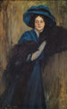 Portret damy w niebieskim - Raimundo de Madrazo y Garreta — widok dzieła