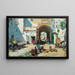 Scena uliczna - Raimundo de Madrazo y Garreta — oprawiony obraz na ścianie