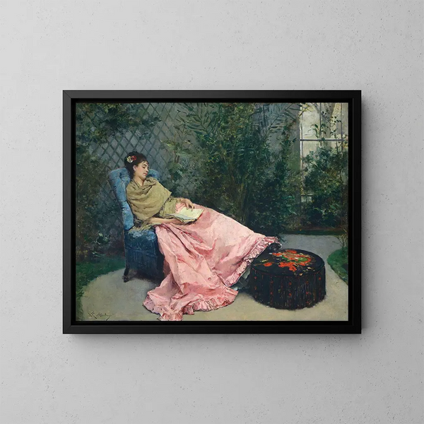 Siesta - Raimundo de Madrazo y Garreta — oprawiony obraz na ścianie