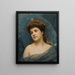 Młoda kobieta otoczona gwiazdami - Raimundo de Madrazo y Garreta — oprawiony obraz na ścianie