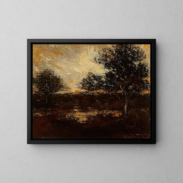 Refleksje - Ralph Albert Blakelock — oprawiony obraz na ścianie