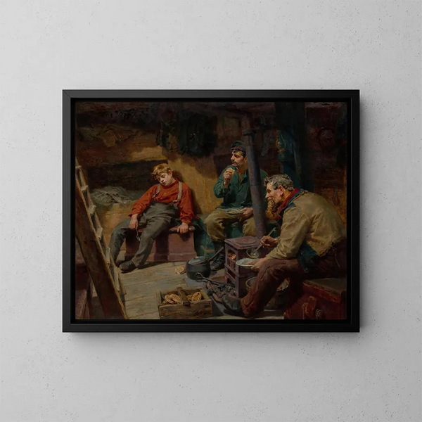 Jego pierwsza podróż - Ralph Hedley — oprawiony obraz na ścianie