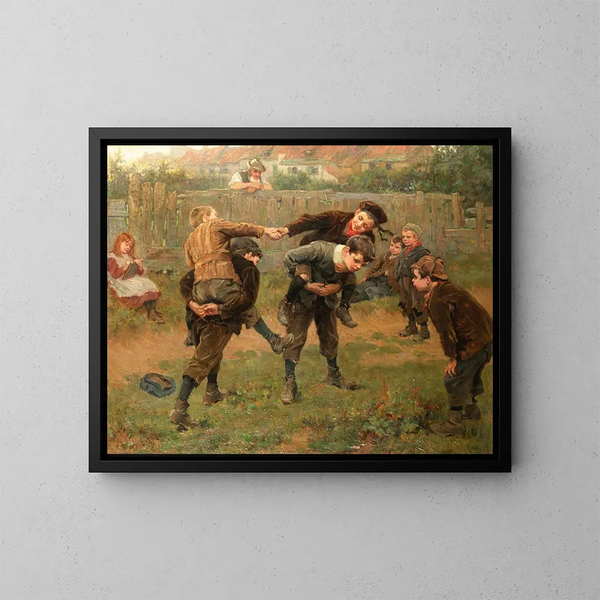 Le Tournoi - Ralph Hedley — oprawiony obraz na ścianie