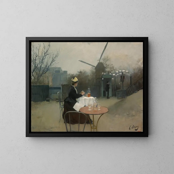 Plein air - Ramon Casas — oprawiony obraz na ścianie