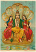Shesha Narayana - Raja Ravi Varma — widok dzieła