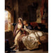 Reprodukcja obrazu Rebecca i ranny Ivanhoe - Eugène Delacroix