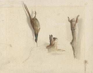 Reinier Craeyvanger - Dode fazant en twee dode hazen.webp