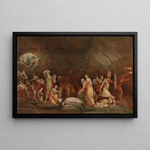 La Cour de la mort - Rembrandt Peale — oprawiony obraz na ścianie