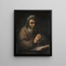 Mężczyzna w modlitwie - Rembrandt van Rijn — oprawiony obraz na ścianie