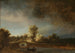 pejzaż z kamiennym mostem - Rembrandt van Rijn — widok dzieła