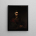 L'homme à la loupe - Rembrandt van Rijn — oprawiony obraz na ścianie