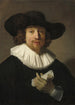 Mężczyzna z partyturą muzyczną - Rembrandt van Rijn — widok dzieła