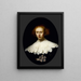 Portret młodej kobiety - Rembrandt van Rijn — oprawiony obraz na ścianie
